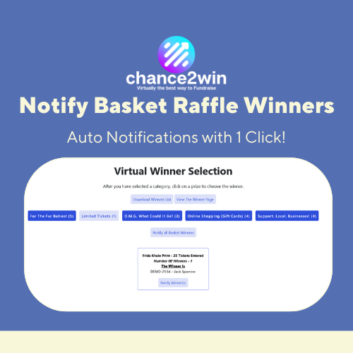 Notify Basket Raffle Winners in 1 Click!
